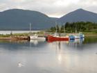 Red boat, Dingwall, Cape Breton Island