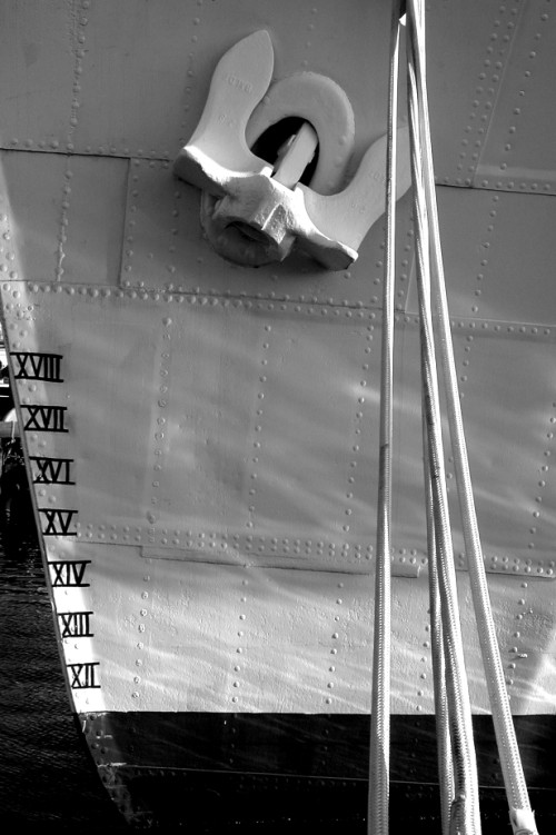 B&W boat detail