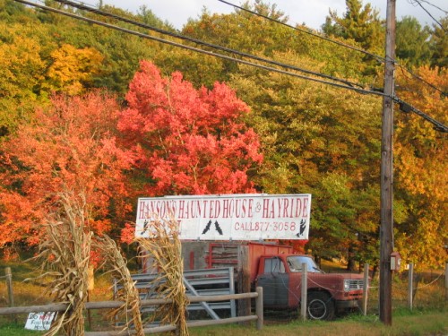 Hayride Sign