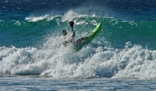 Kayaking in Surf