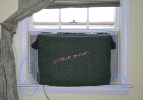 The blizzard got in.